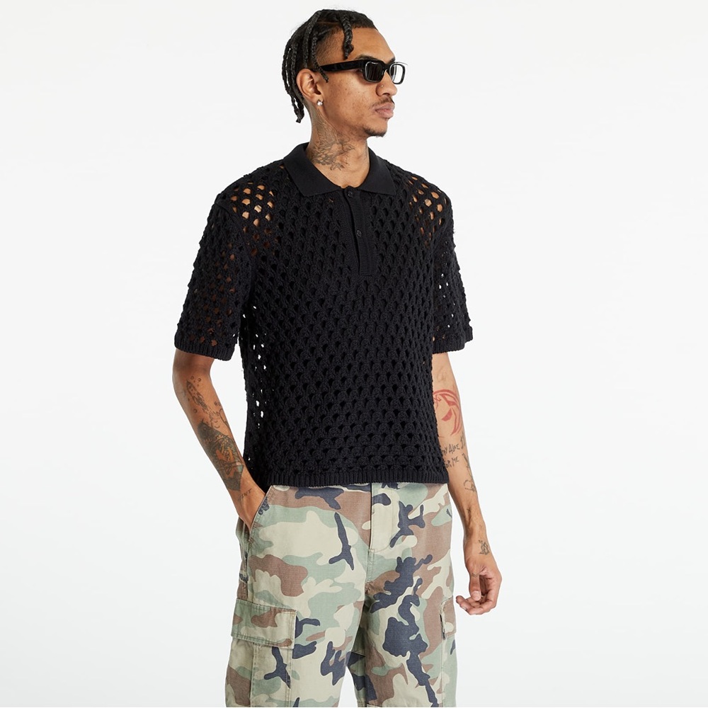 Stussy Big Mesh Polo Sweater